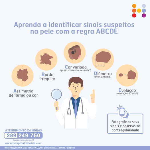 Aprenda a identificar sinais suspeitos na pele com a regra ABCDE